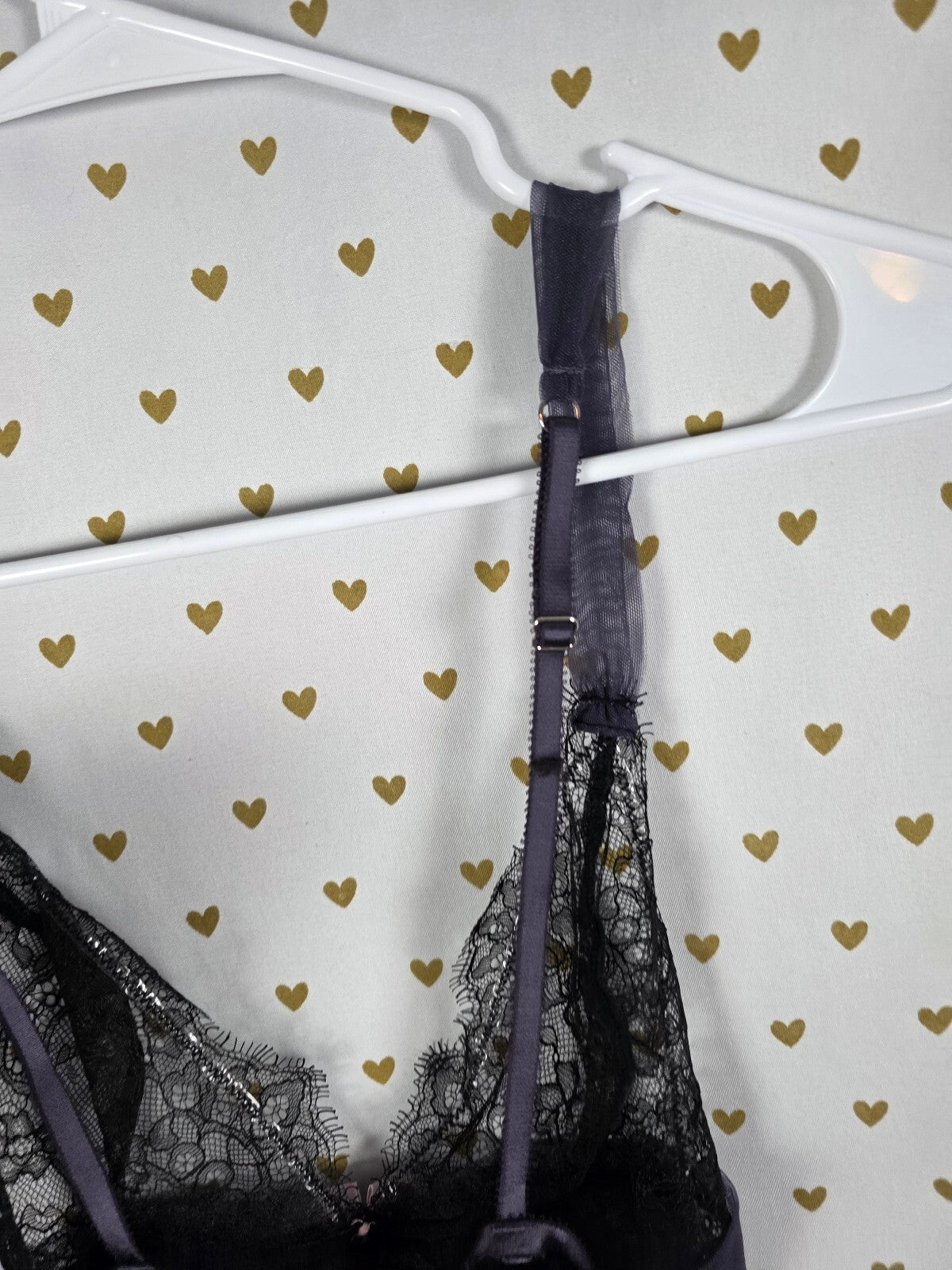Victorias Secret Sheer Tulle NIghtie Open Babydoll Lingerie Small Pleated