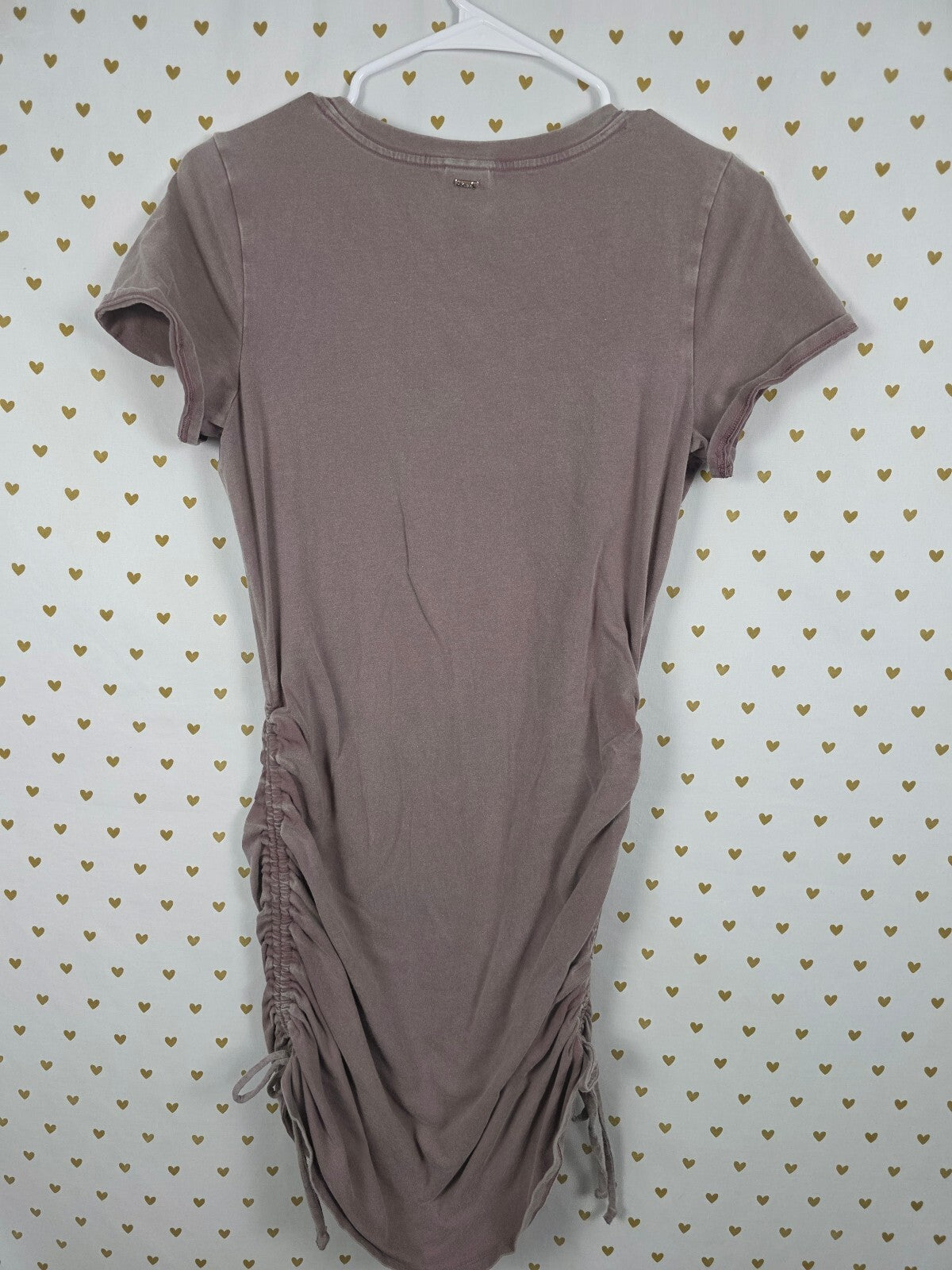 Victorias Secret PINK Ruched Side Tee Shirt Dress adjustable MEDIUM