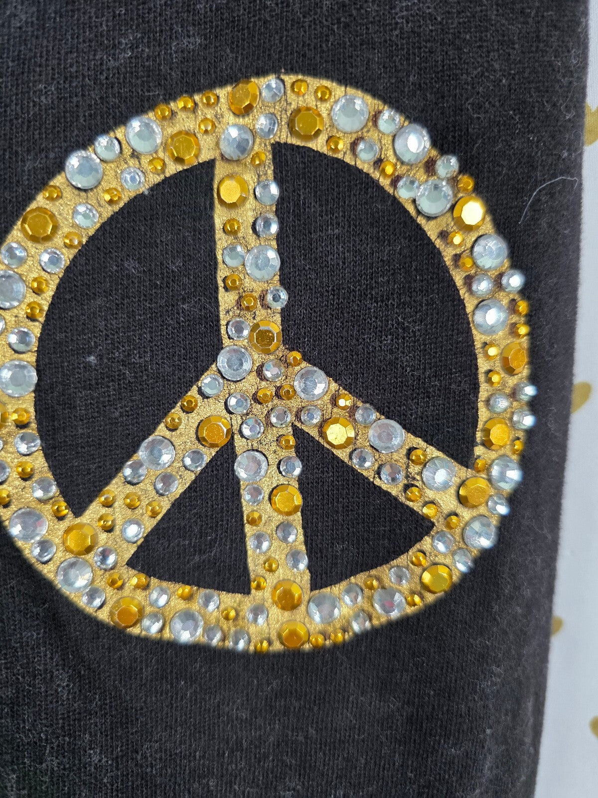 Victorias Secret PINK VINTAGE HTF PEACE BLING Y2k Sweats Sweatpants  XS