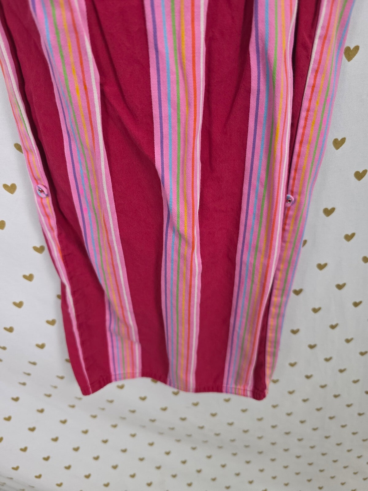 Victorias Secret Pink Striped Vintage Y2k Sleep Rock Roll Pants Pajama  Bottoms