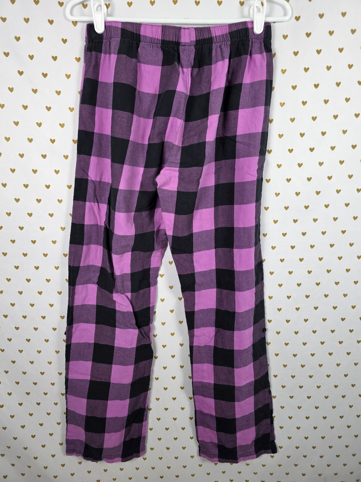 Victorias Secret PINK Plaid BLING Sequined Vintage XS Sleep Pants Pajama PJ