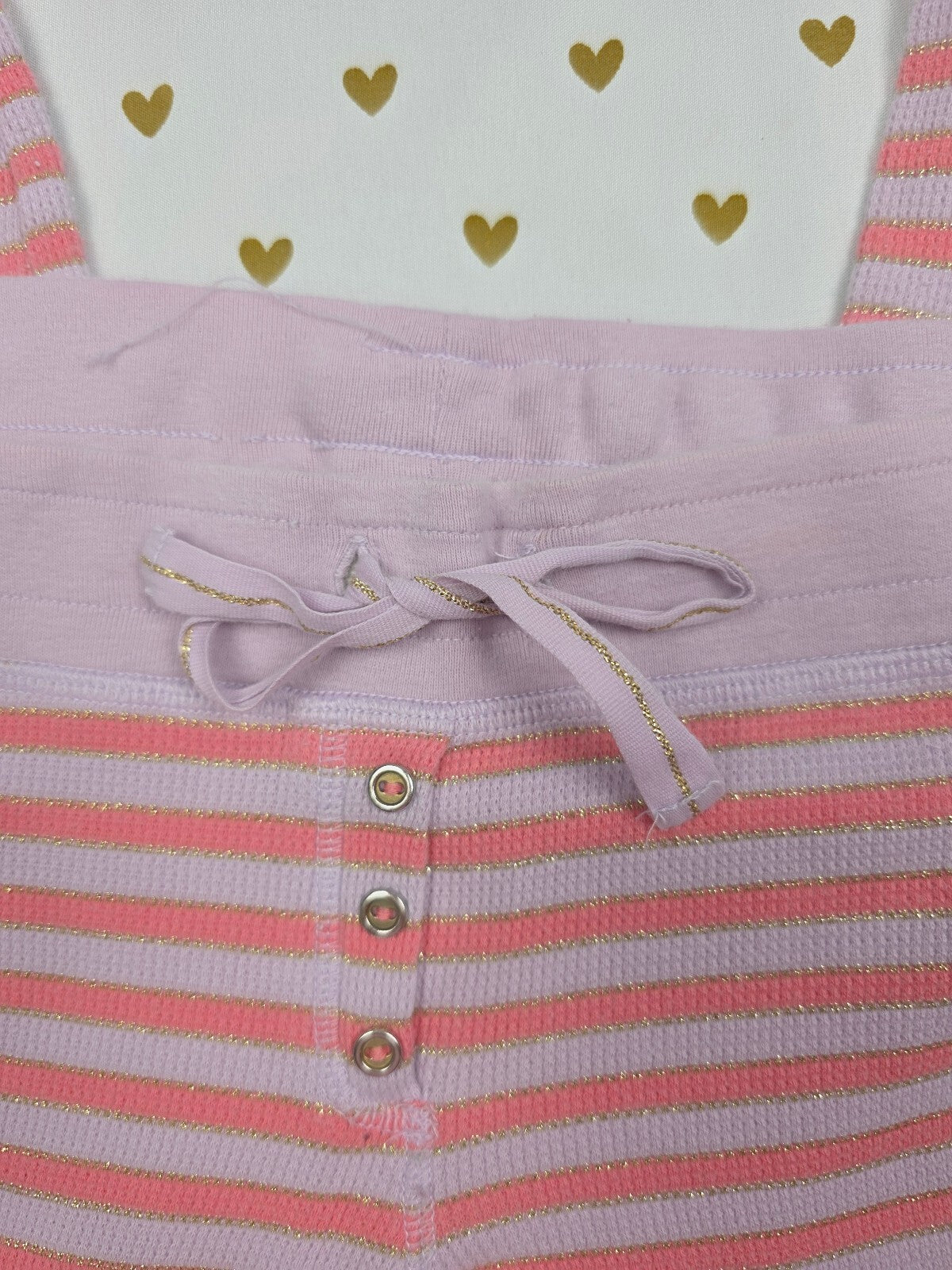 Victorias Secret XS Thermal Waffle Sleep Pants Pajama Bottoms Striped