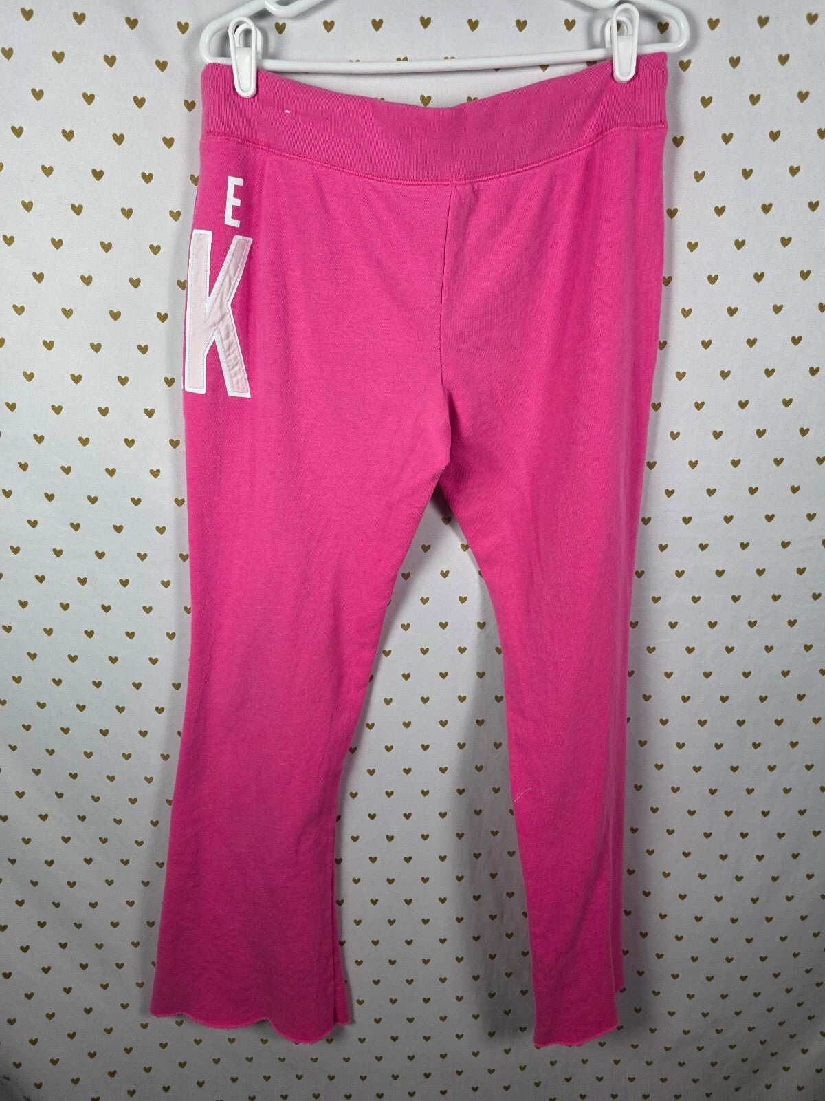 Victorias Secret PINK Vintage Logo Sweats Flare Sweatpants Y2k Large