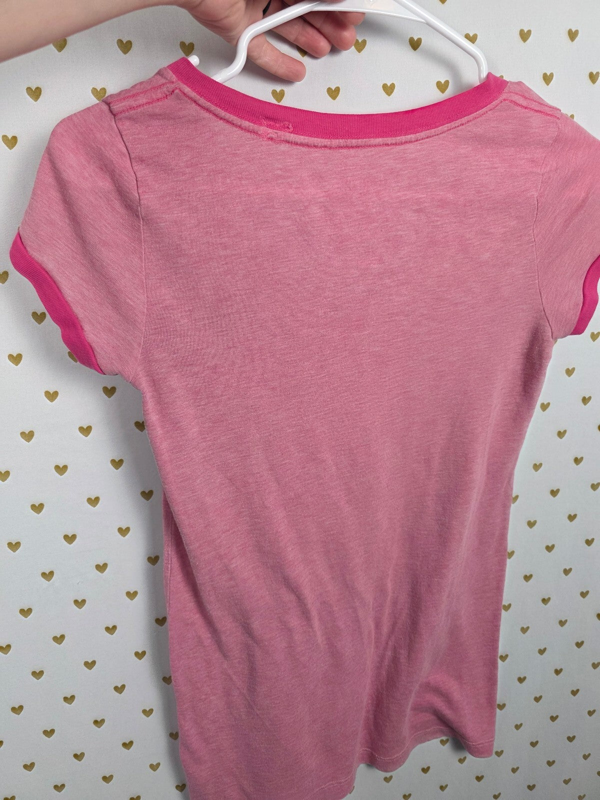 Victorias Secret PINK Vintage Bling Studded Y2k V neck Tee shirt XS