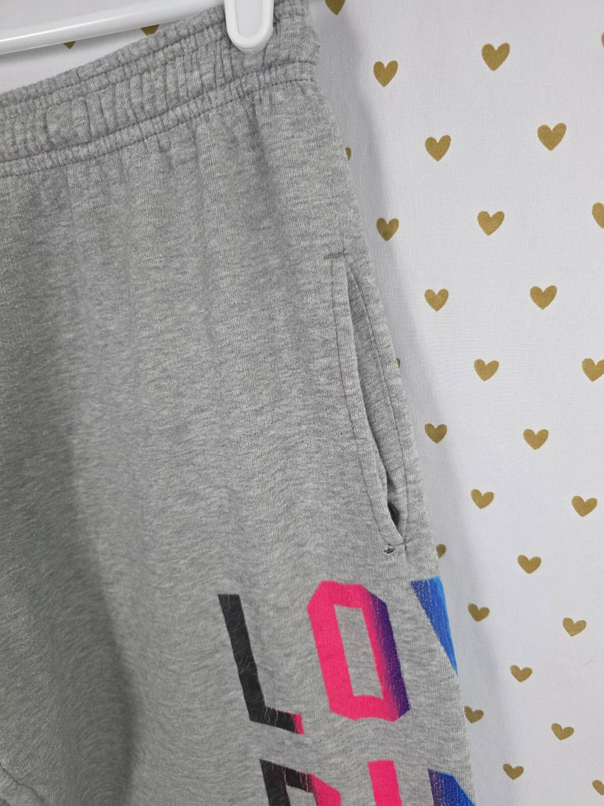 Victorias Secret PINK Vintage Rainbow Long Logo Sweats Tapered Y2k XS