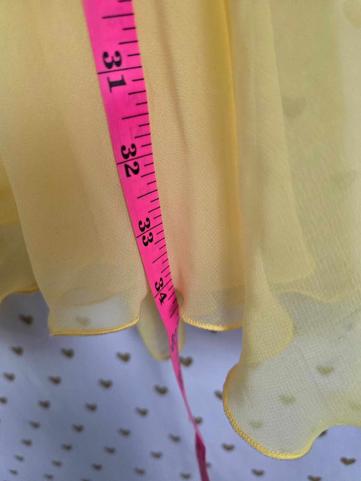 Vintage 2004 Victoria's Secret Yellow Chiffon Babydoll Slip Dress M Y2K
