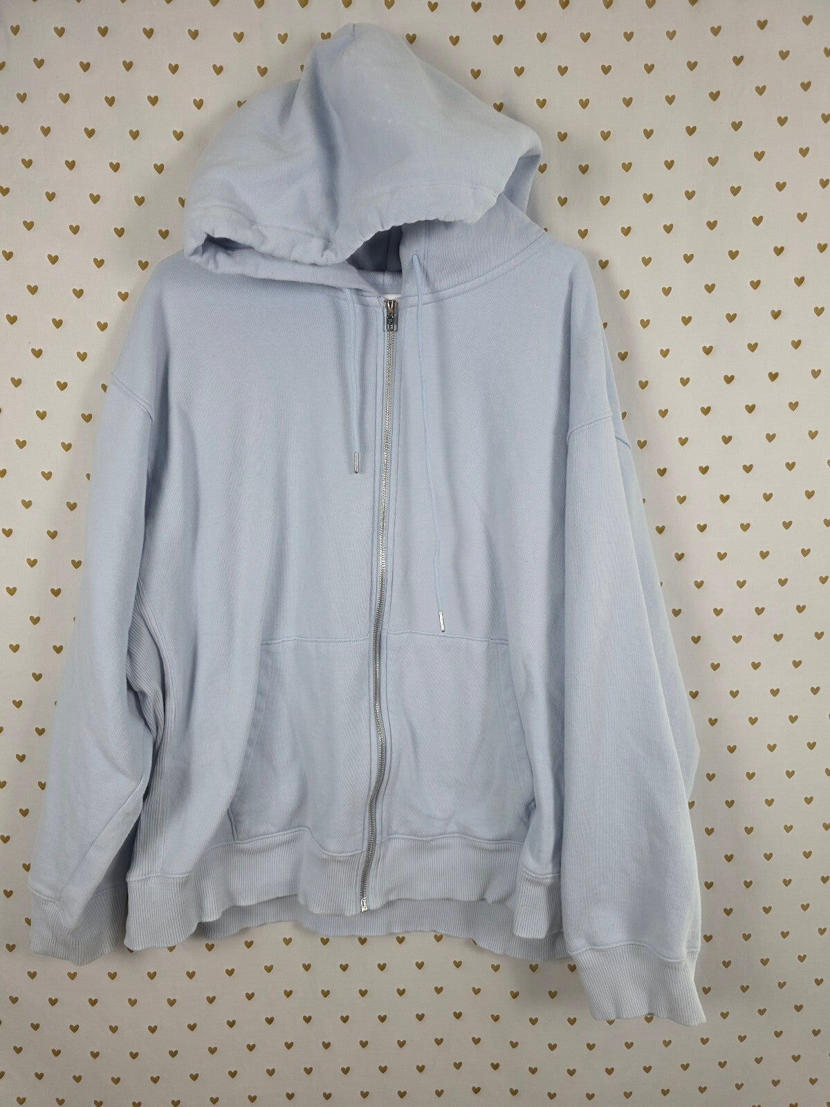 Victorias Secret Pink Light Blue Full Zip Hoodie Jacket 2XL XXL