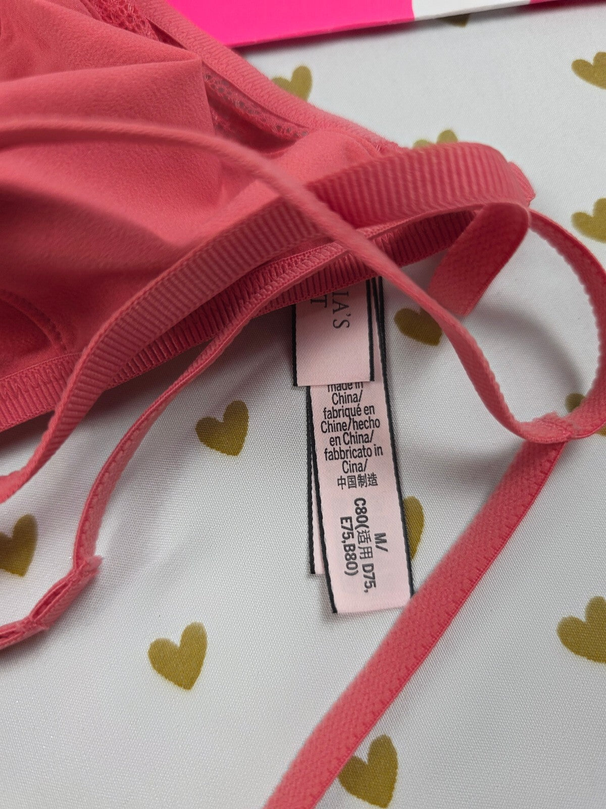 Victorias Secret Medium Strappy Bralette Bra Top Tank