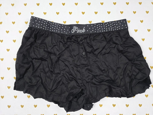 Victorias Secret PINK Bling Studded Silky XS Sleep Shorts Boxers Pajama Bottoms