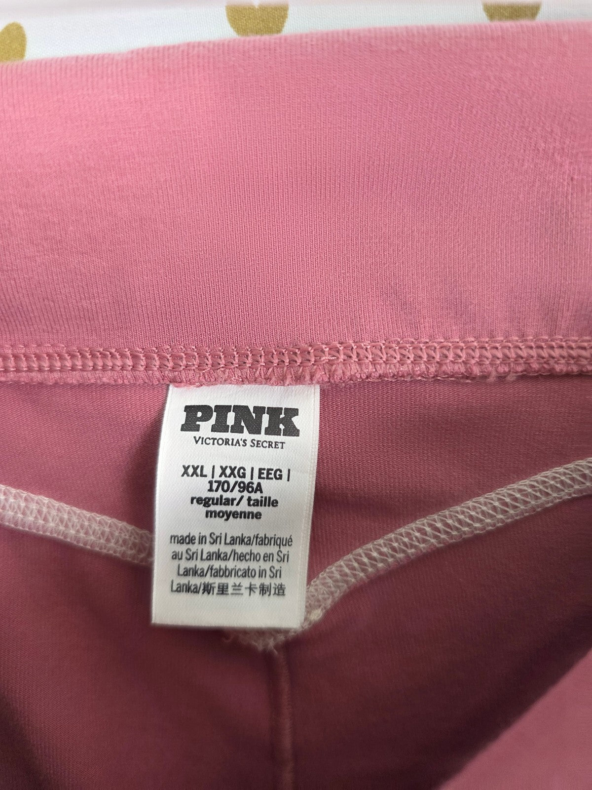 Victorias Secret PINK Foldover Flare Logo Pants 2XL XXL