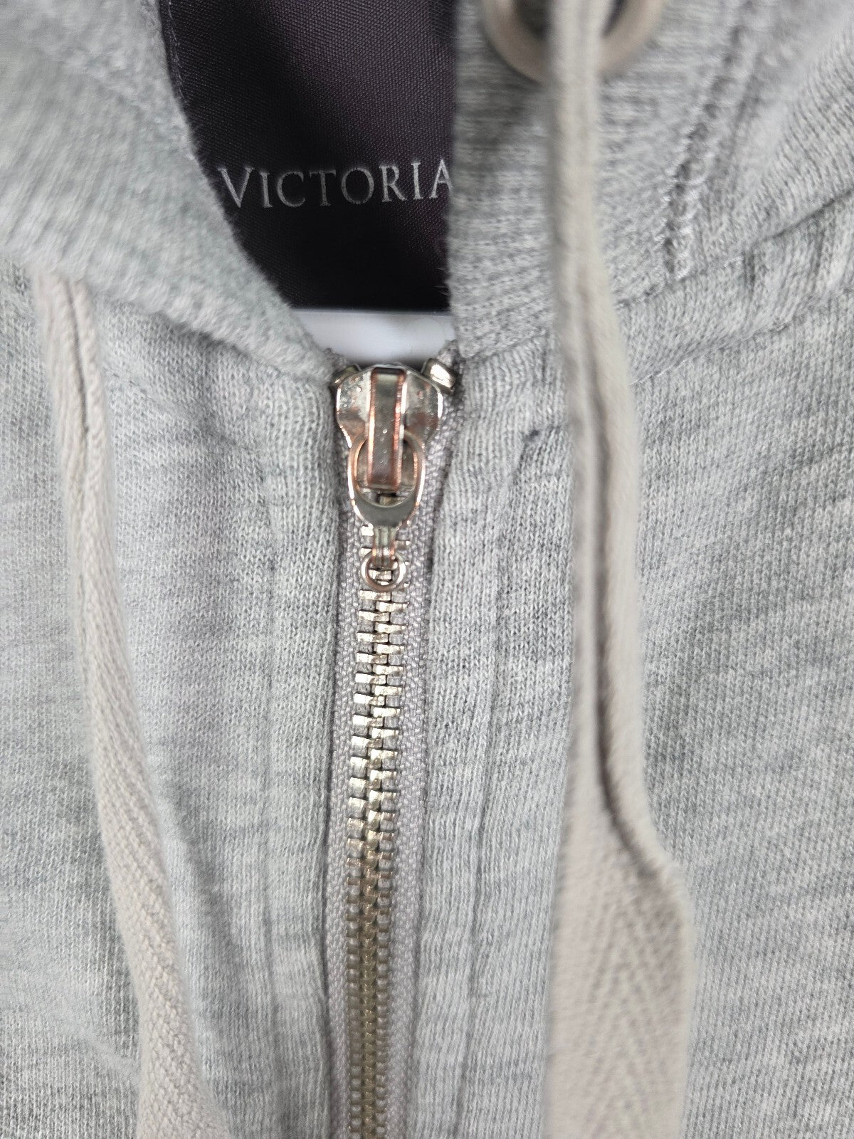 Victorias Secret ANGELS Bling Wings Full zip grey Jacket Studded MEDIUM