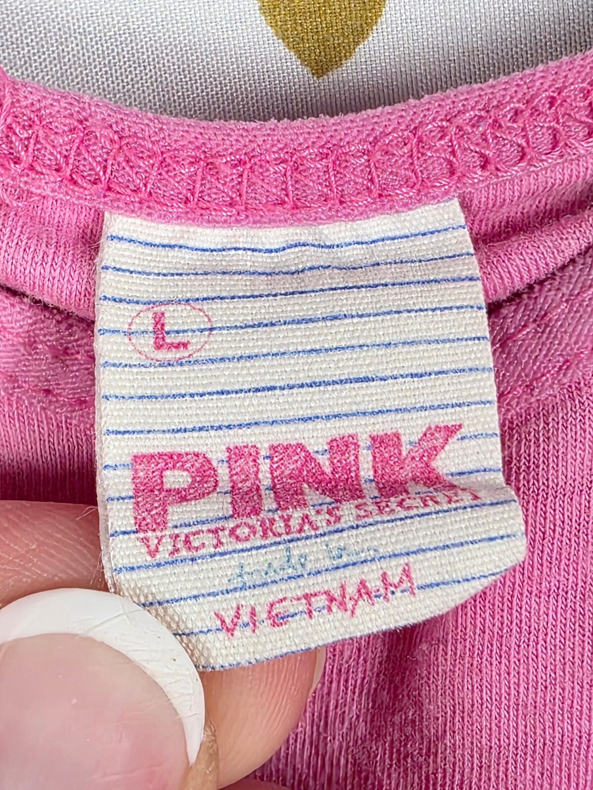 Victorias Secret PINK Vintage Large Shelf Bra Tank Top 2006