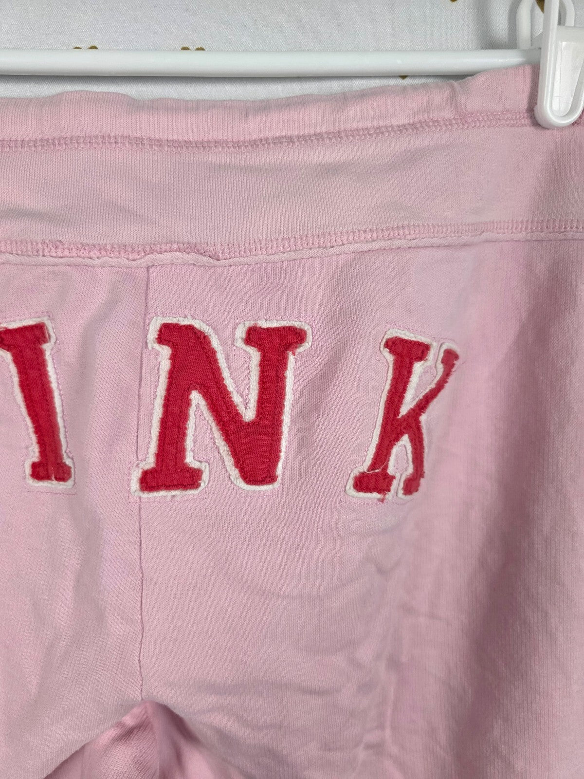 Victorias Secret PINK Vintage Cropped Capri Logo Butt Sweats Y2k MEDIUM'06