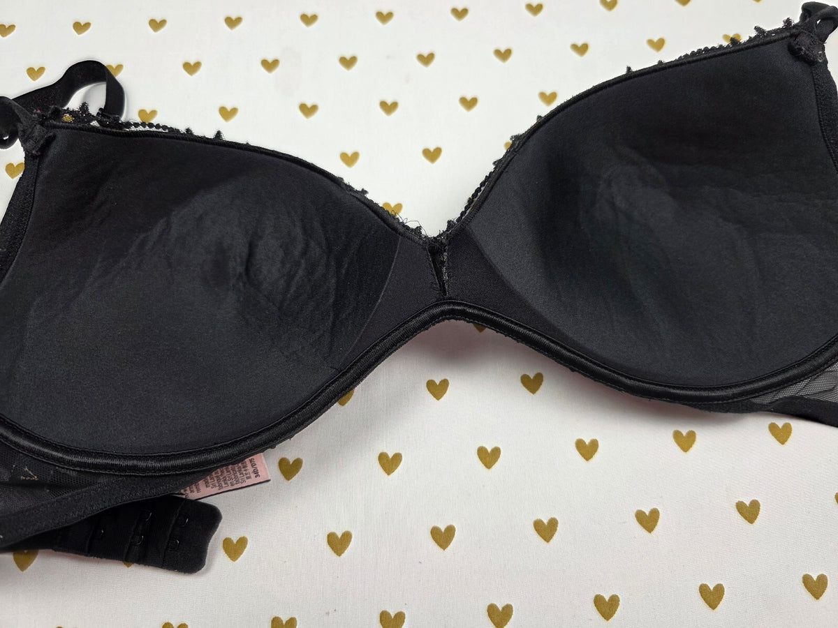 Victorias Secret Padded No Wire Wireless Bra 34D Stars