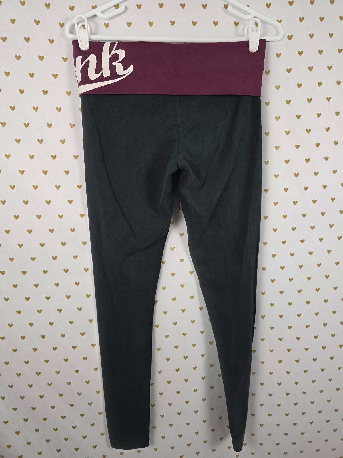 Victorias Secret PINK Foldover Yoga pants Skinny ankle Small