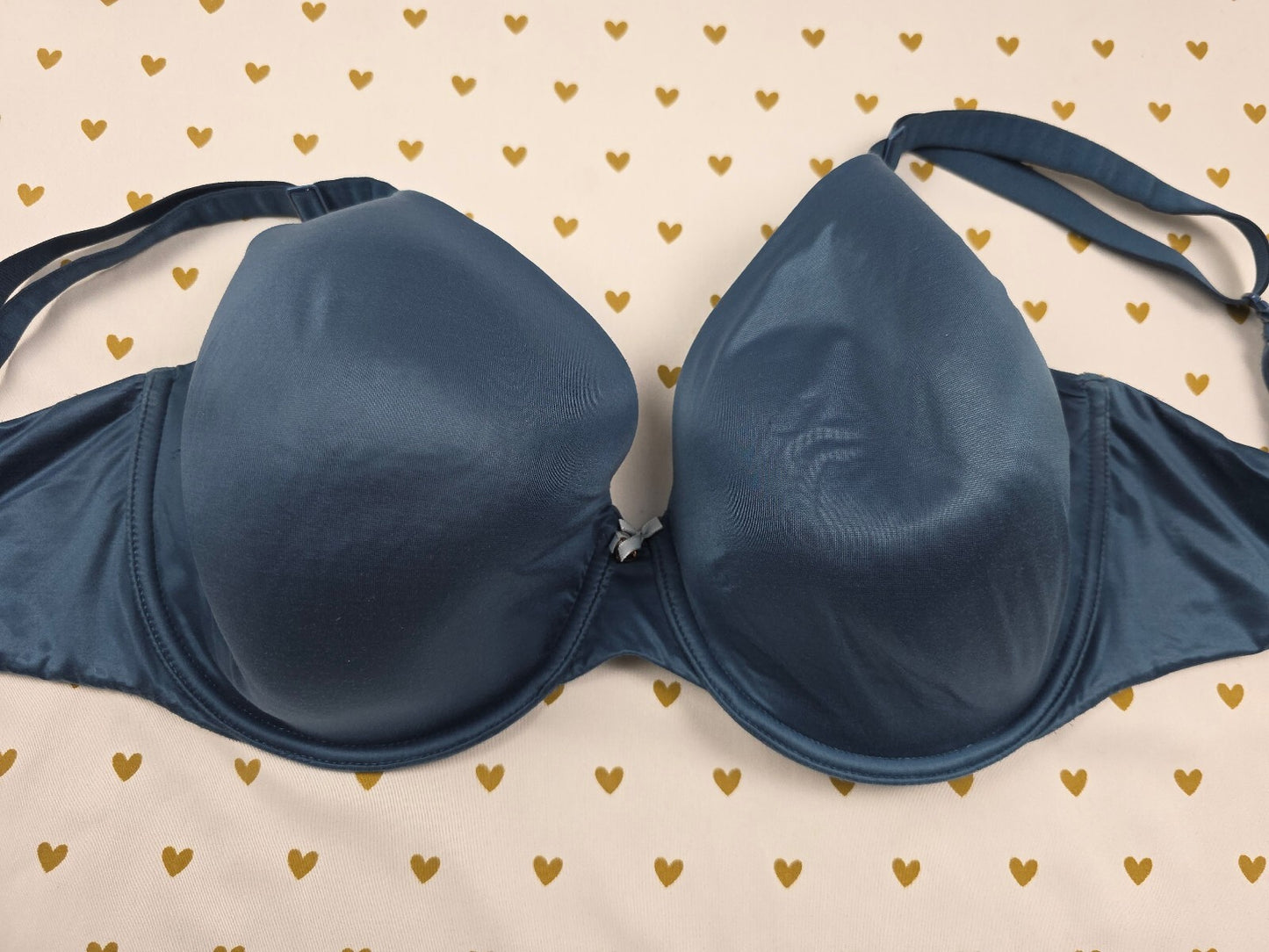 Victorias Secret Blue Lined Perfect Coverage Bra 40DDD 40F