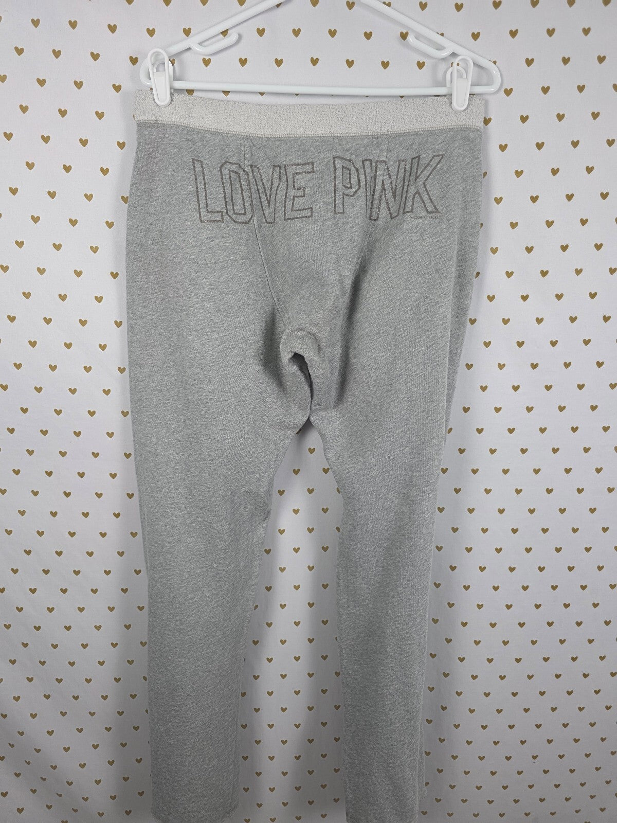 Victorias Secret PINK Vintage Boyfriend Diaper Butt Neon Logo Sweats SMALL