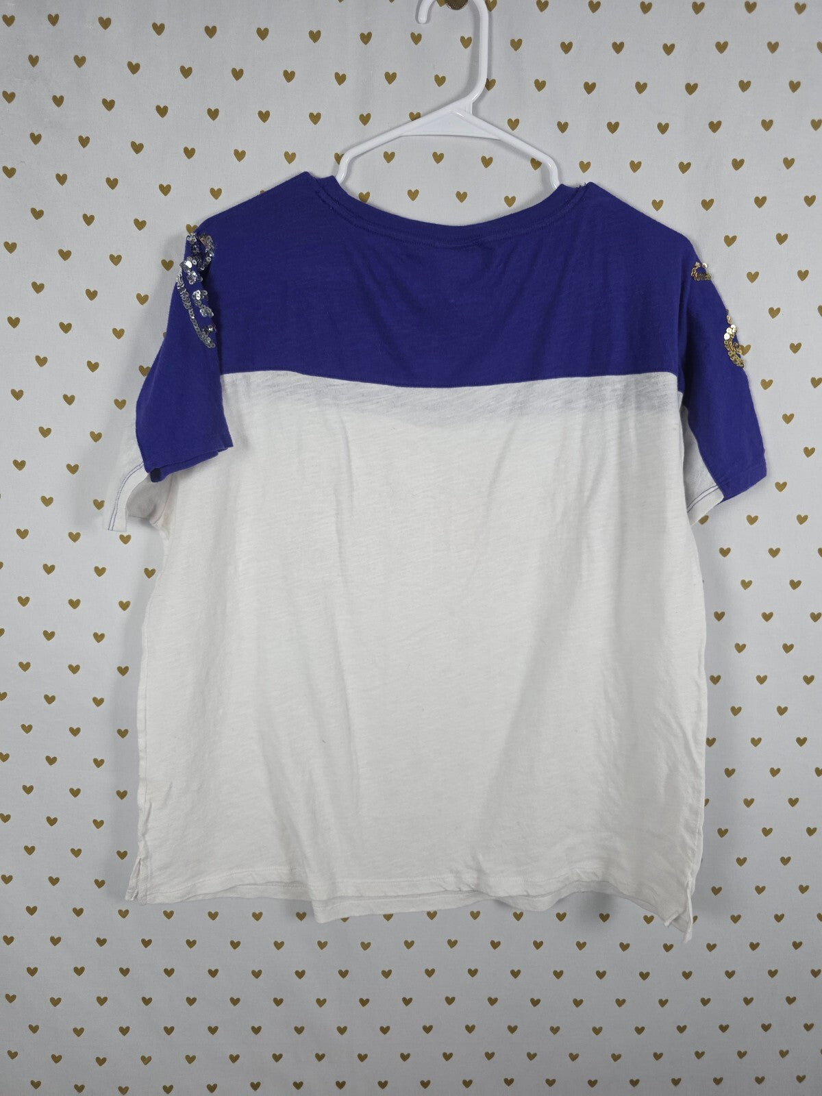 Victorias Secret PINK Gradient Bling Logo colorblock Tee shirt LARGE