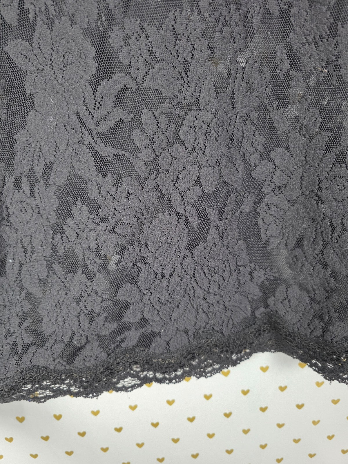 Victorias Secret Vintage Lace Stretchy Little Black DRESS Y2k LARGE