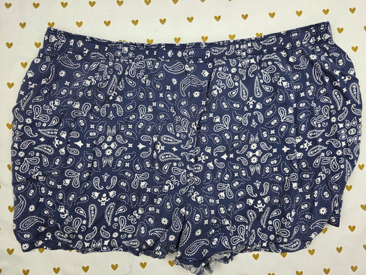 Victorias Secret PINK Blue XL Tencel Silky Sleep Shorts Boxers Pajama Bottoms