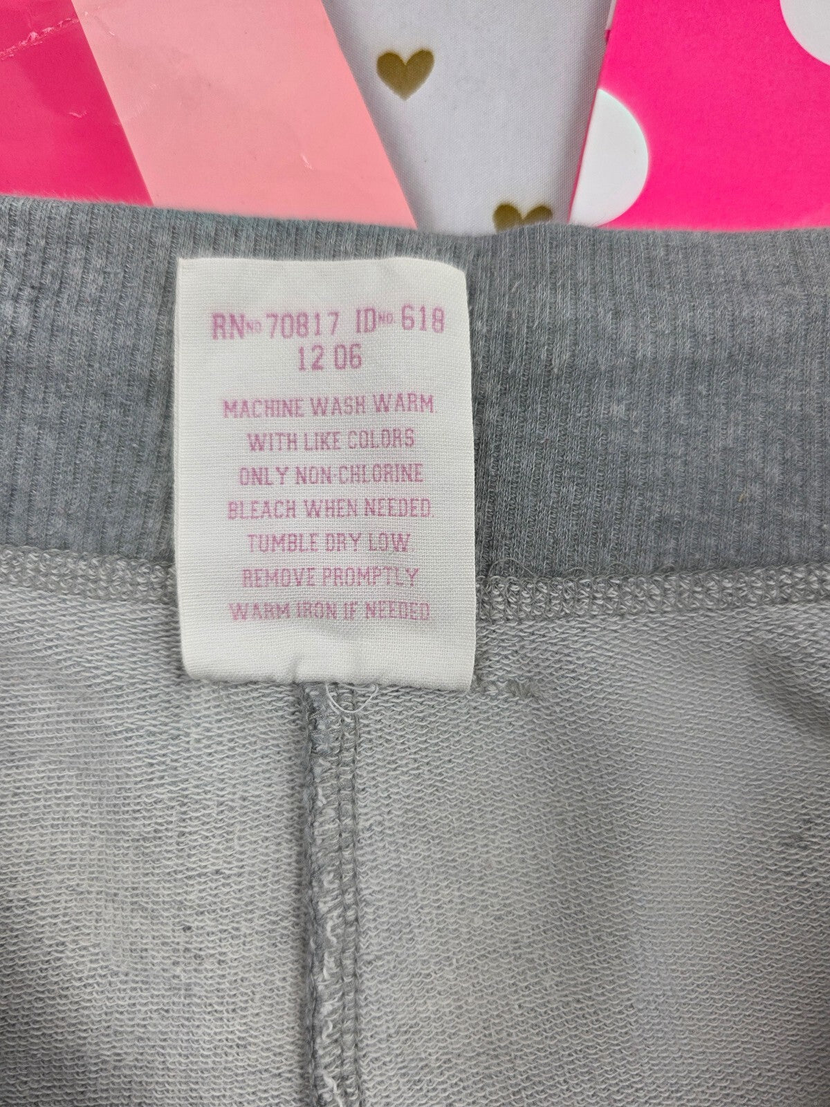Victorias Secret PINK LOVE Logo Butt Vintage Y2k Sweat Shorts HTF Medium