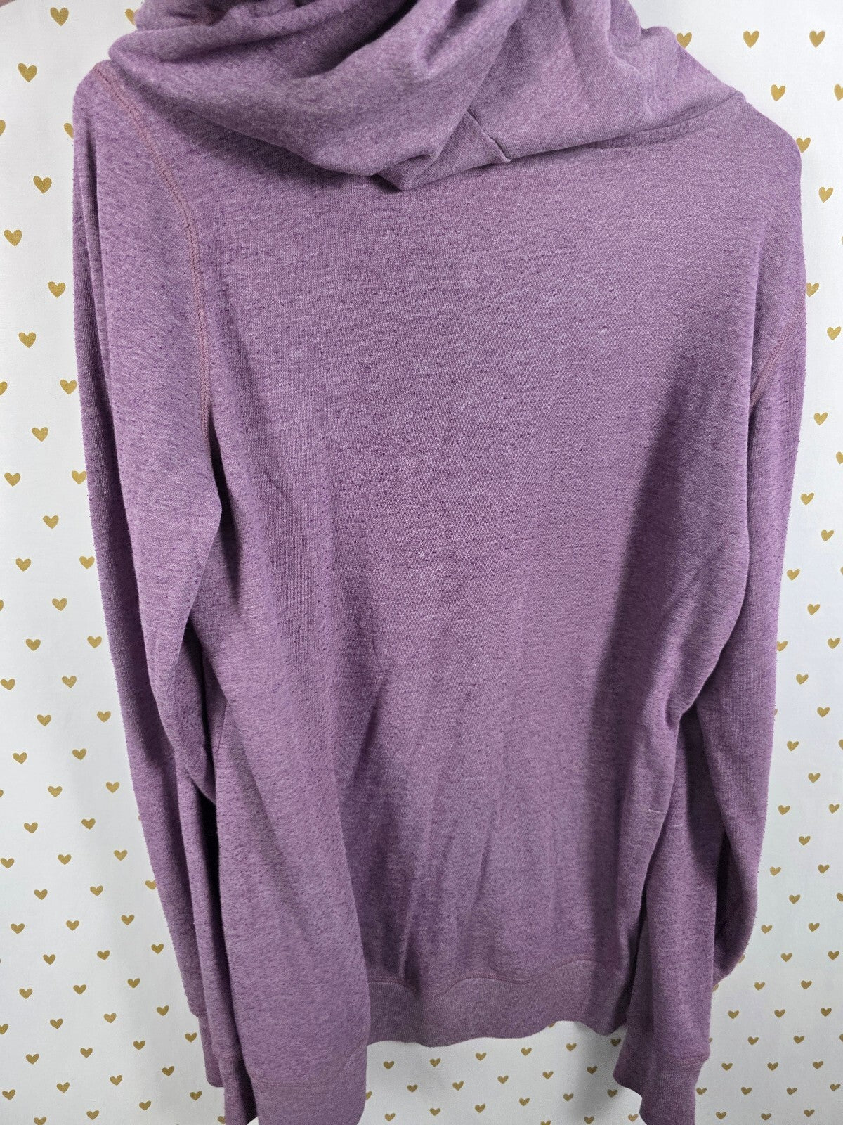 Victorias Secret Pink Purple Long Oversized Full Zip Hoodie jacket Medium