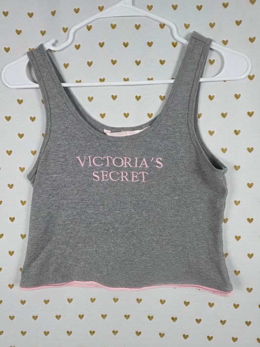 Victorias Secret Vintage Embroidered Y2k Tank Top Small Cotton