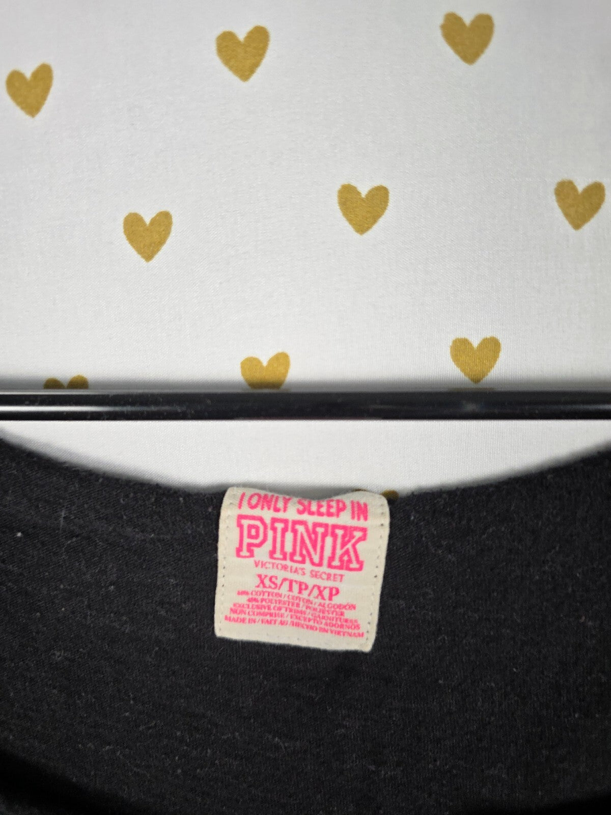 Victoria’s Secret PINK Take It Off BLING Rhinestone Nightgown Sleep Shirt XS