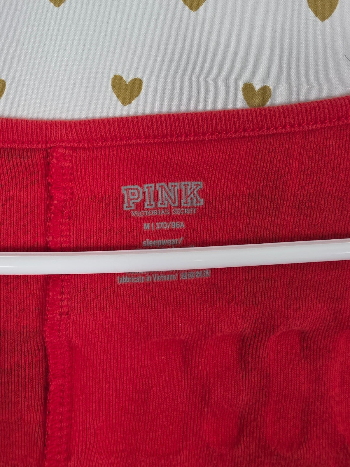Victoria's Secret PINK Chillest Wrapper Plaid BLING Onesie Pajamas M