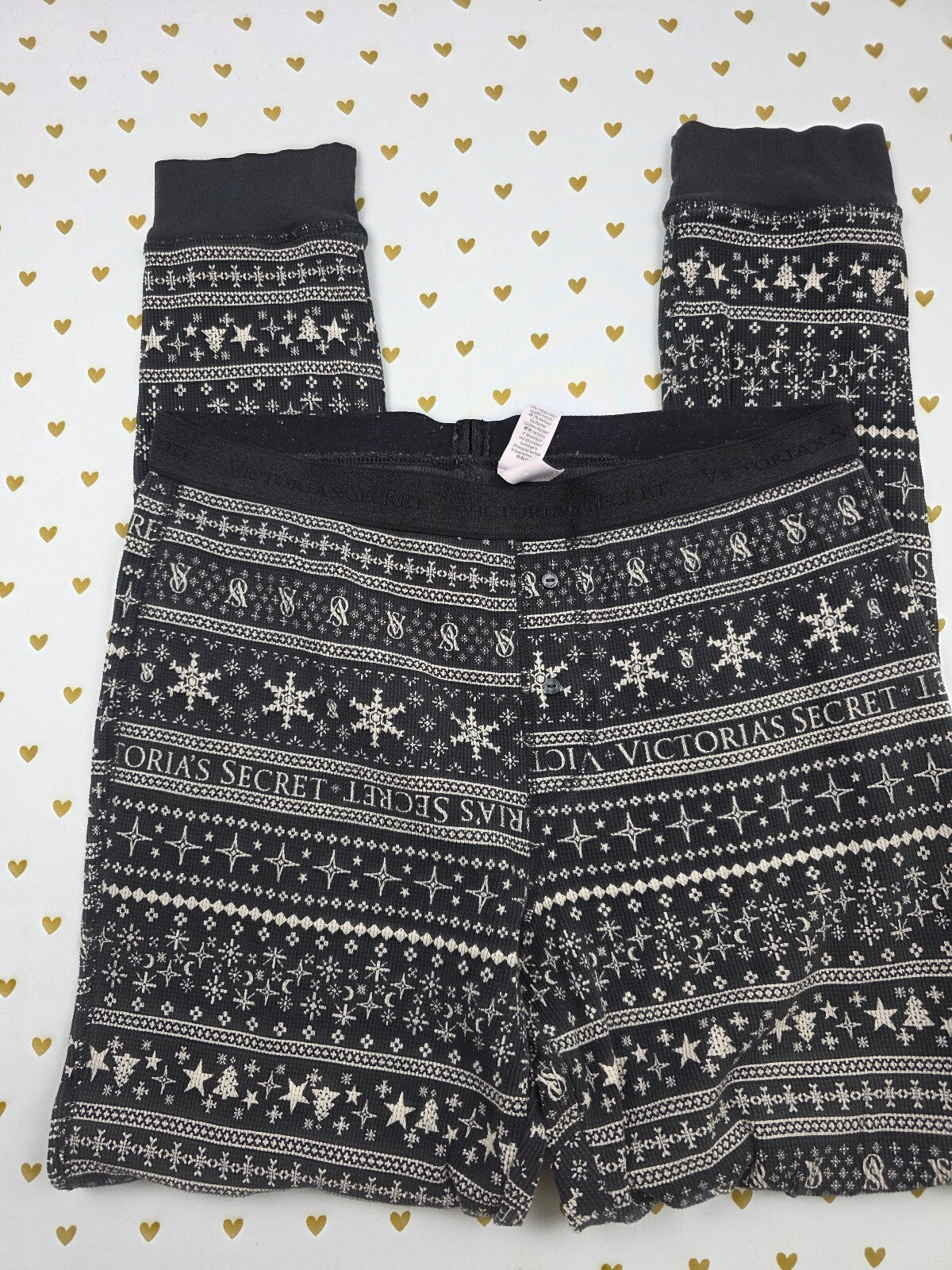 Victorias Secret Thermal Stretch Stripe Large Sleep Pants Pajama PJ Bottoms