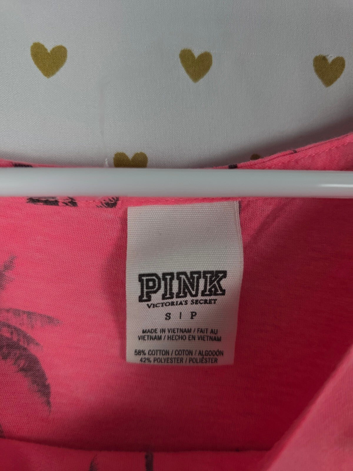 Victorias Secret PINK Gradient PALM TREE Tank Top SMALL
