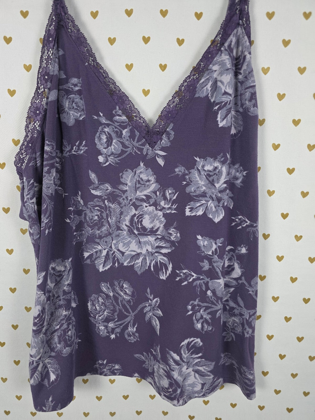 Victorias Secret Floral Babydoll tank Top Super Soft Large