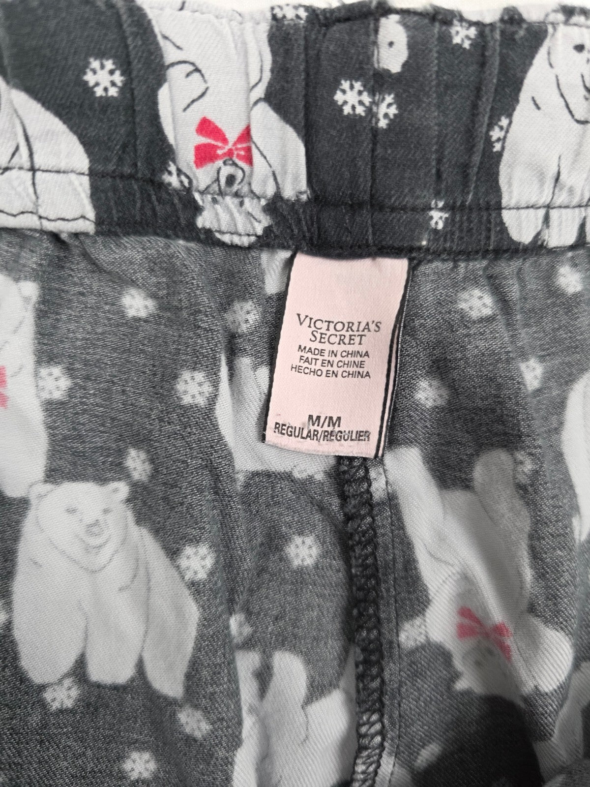 Victorias Secret Polar Bear Soft Medium Sleep Pants Pajama PJ Bottoms