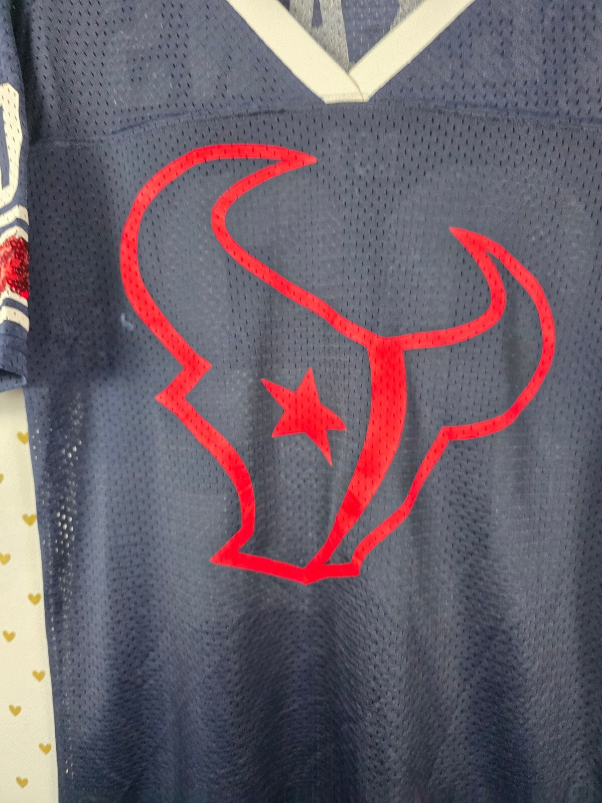 PINK Victoria's Secret NFL Houston Texans 02 Sequin BLING Jersey Medium