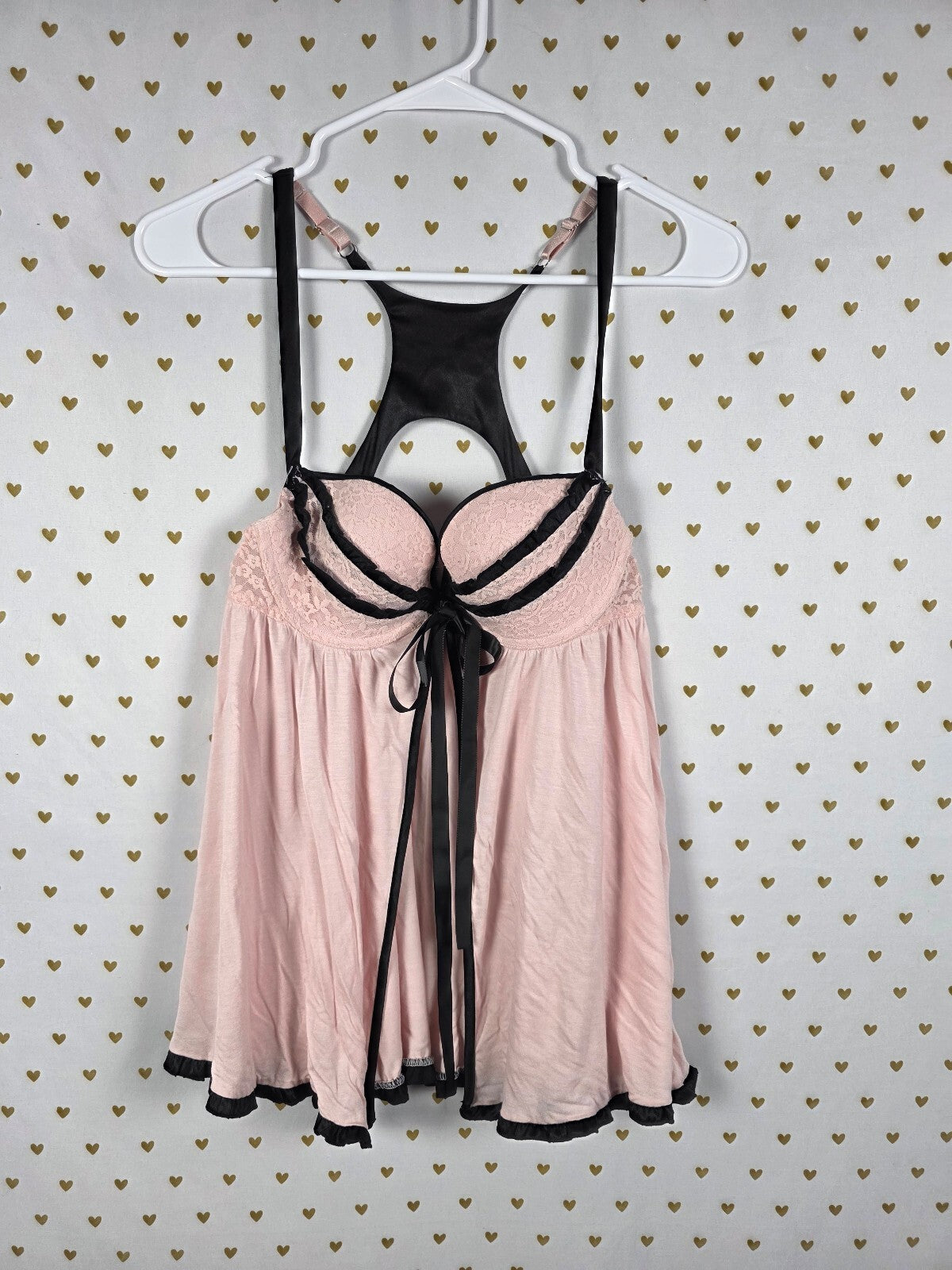 Victorias Secret Sexy Little Things 36B Front Close Push Up babydoll Nightie