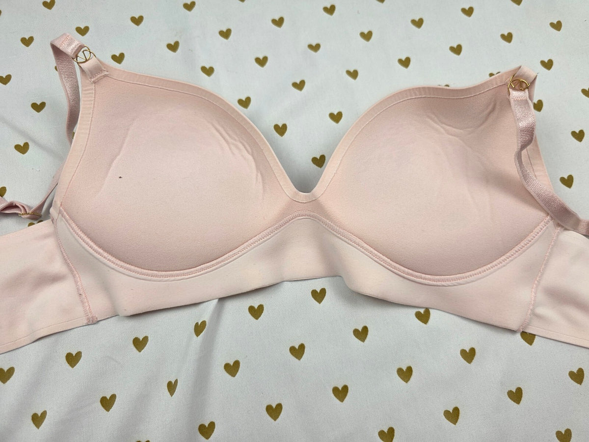Victorias Secret Blush Pink 34D Padded No Wire Wireless Bra