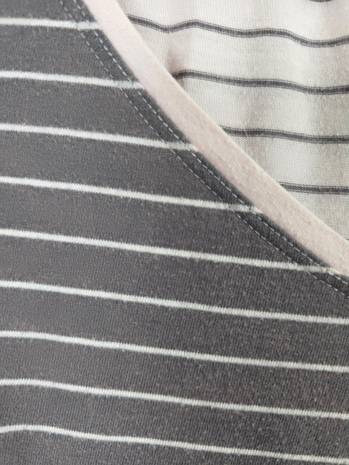 Victorias Secret Striped Super Soft Nightgown Sleep Shirt Dress Small