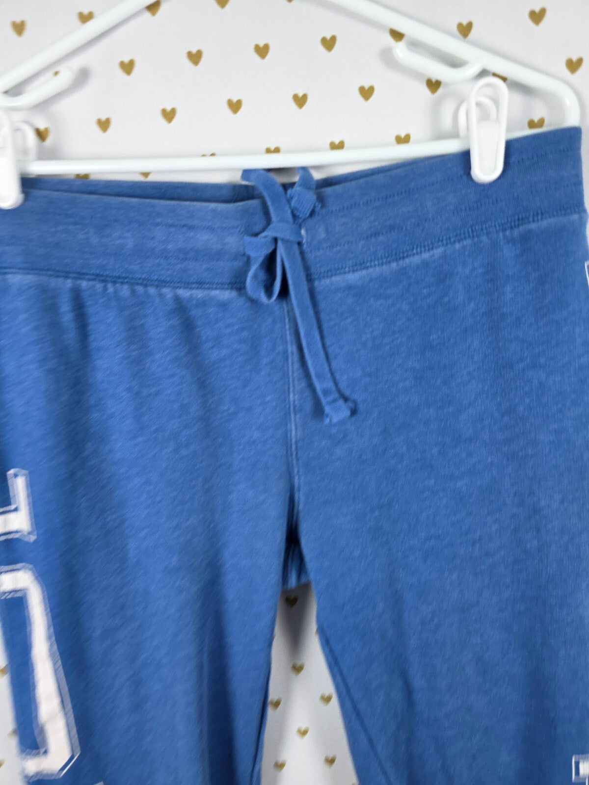 Victorias Secret PINK LOVE Tapered sweats sweatpants vintage Y2k SMALL Blue