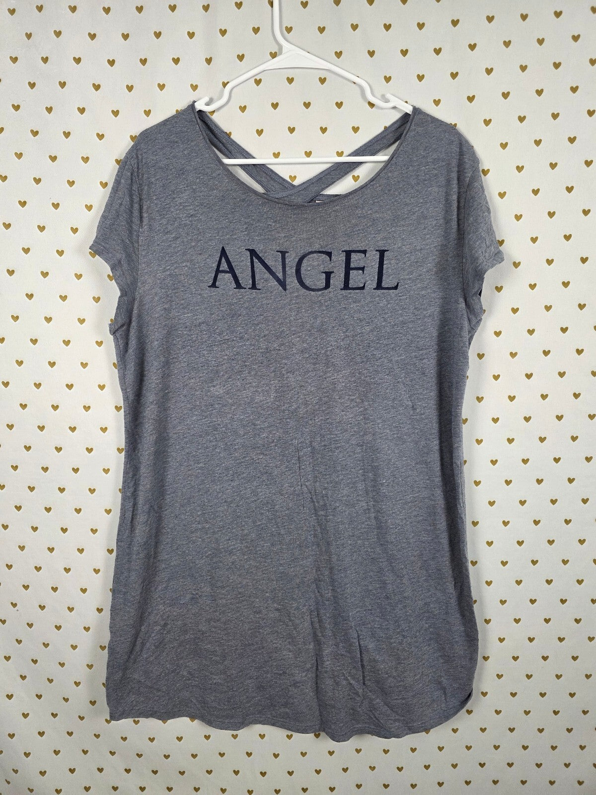 Victorias Secret ANGEL Cross Back Nightgown Sleep Shirt Dress Pajama MEDIUM