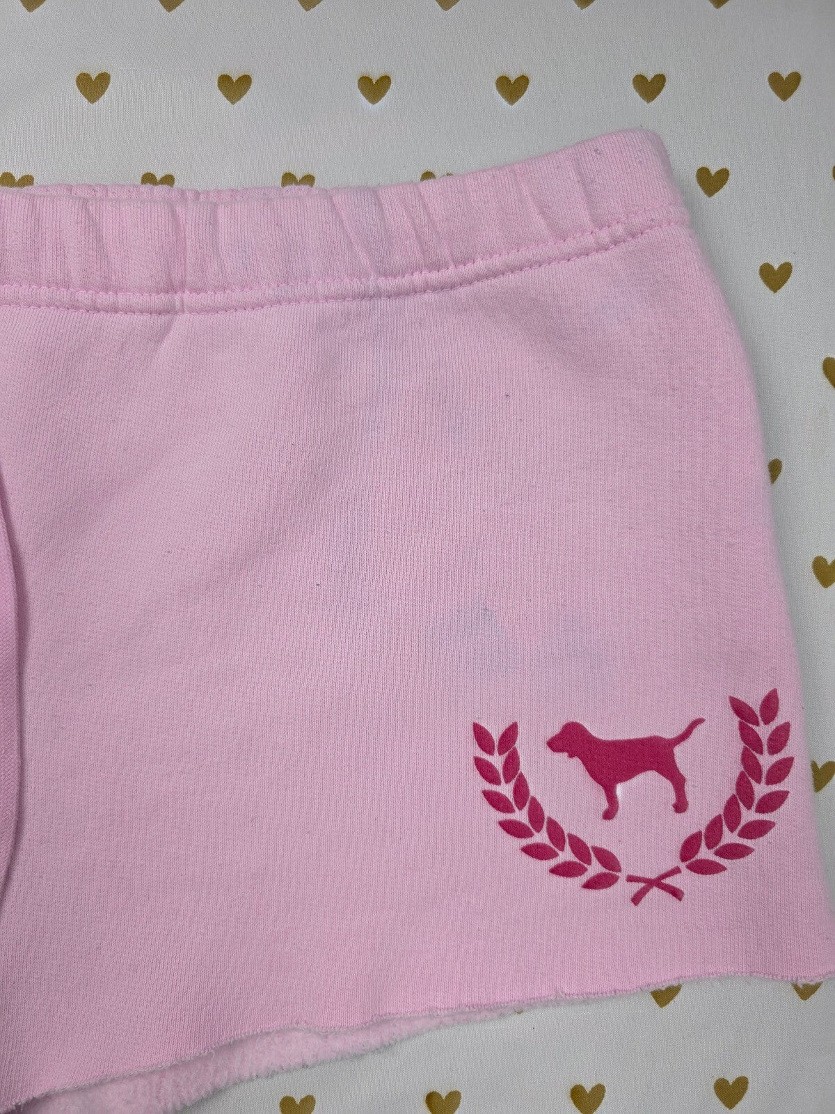 Victorias Secret PINK Vintage Logo Butt Crest Sweat shorts Medium Cotton