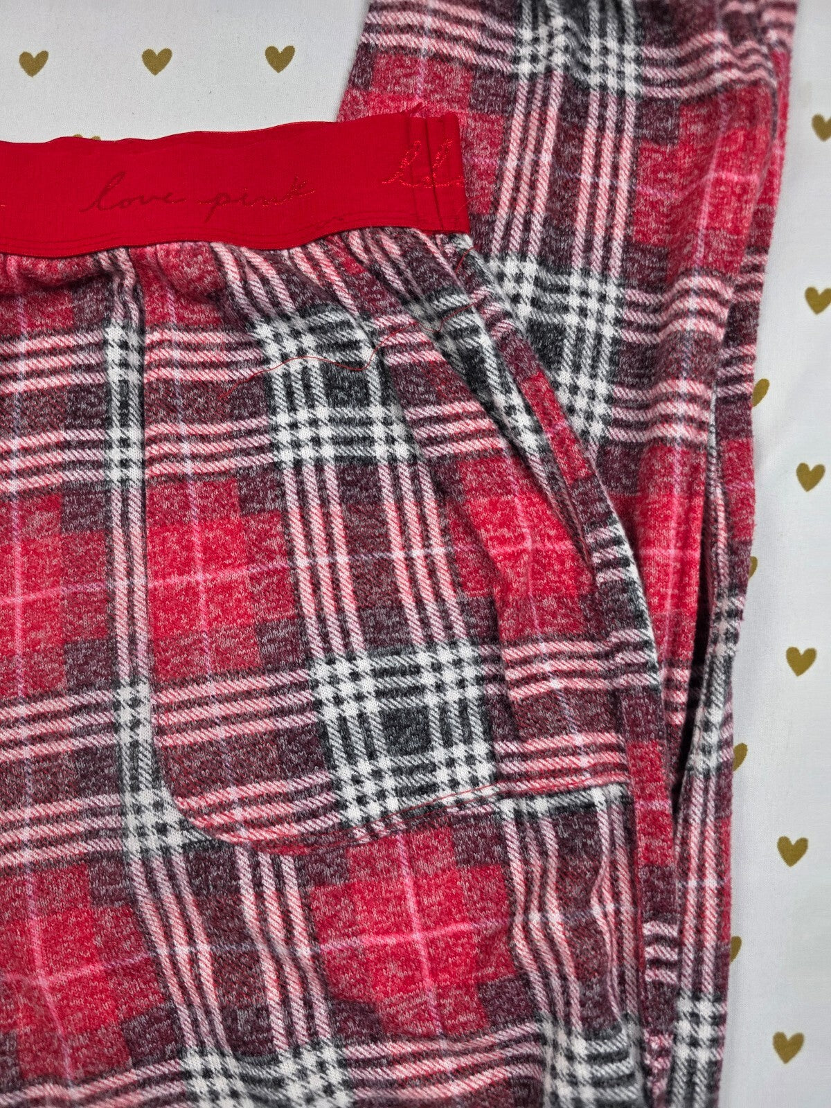 Victorias Secret Stretch Plaid Medium Sleep Pants Pajama PJ Bottoms