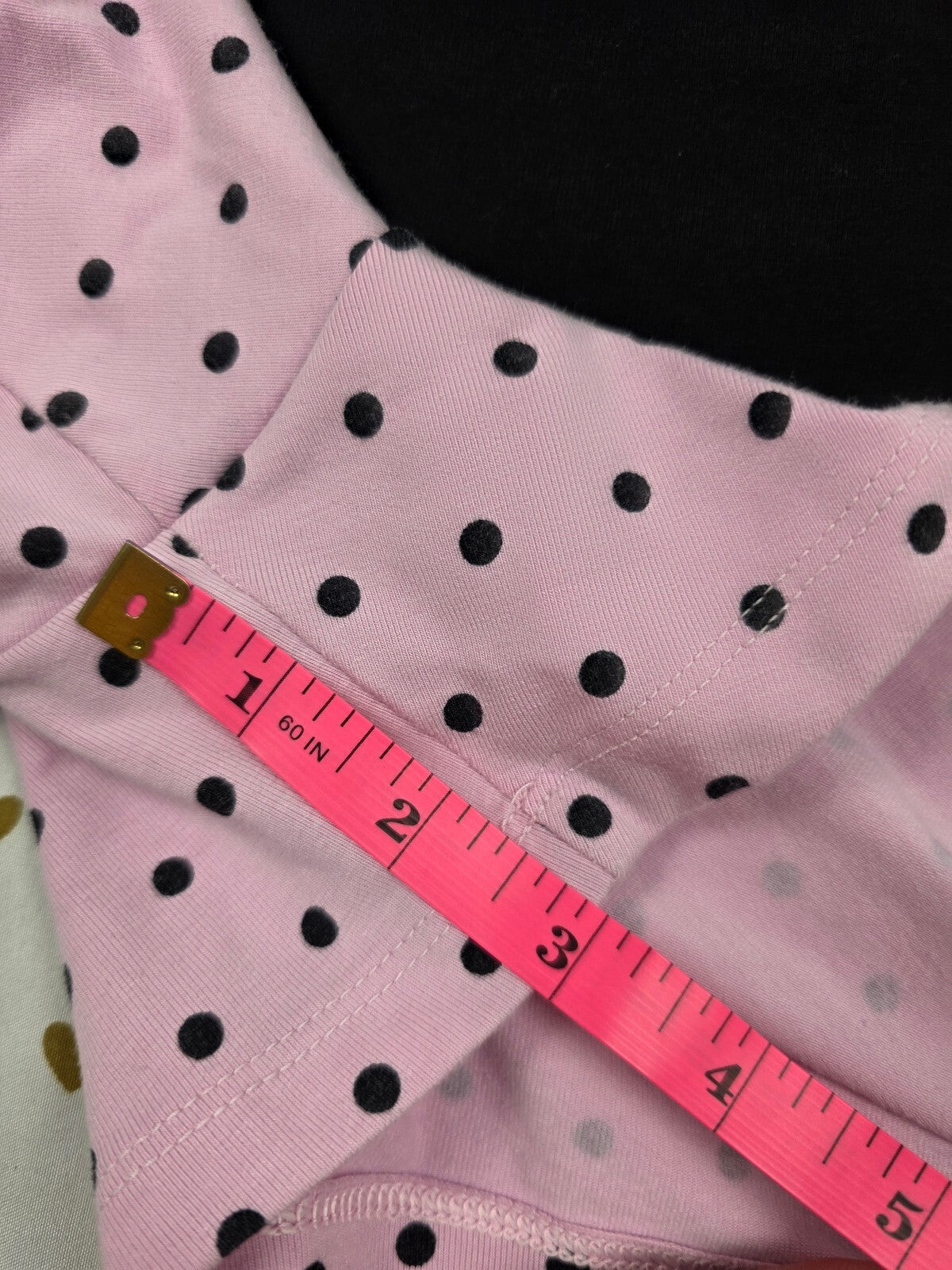 Victorias Secret PINK x Frankies Bikinis Polka Dot Foldover Yoga Shorts Cotton