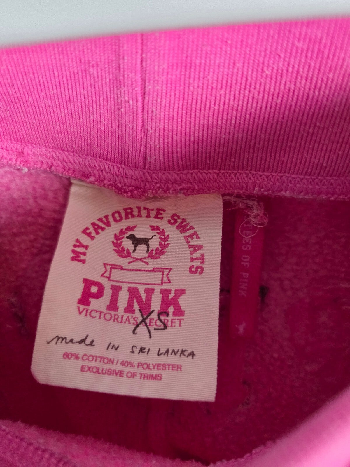 Victorias Secret PINK Vintage Logo Butt Y2k Sweatpants Sweats XS