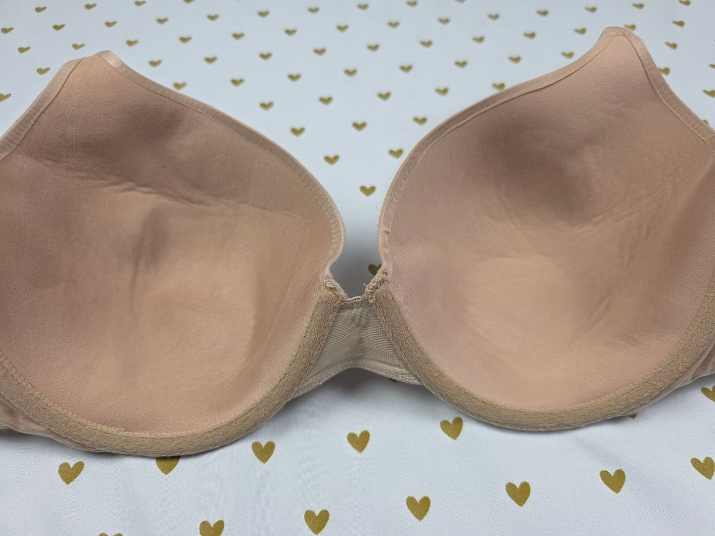 Victorias Secret beige Lined Perfect Coverage Bra 36D