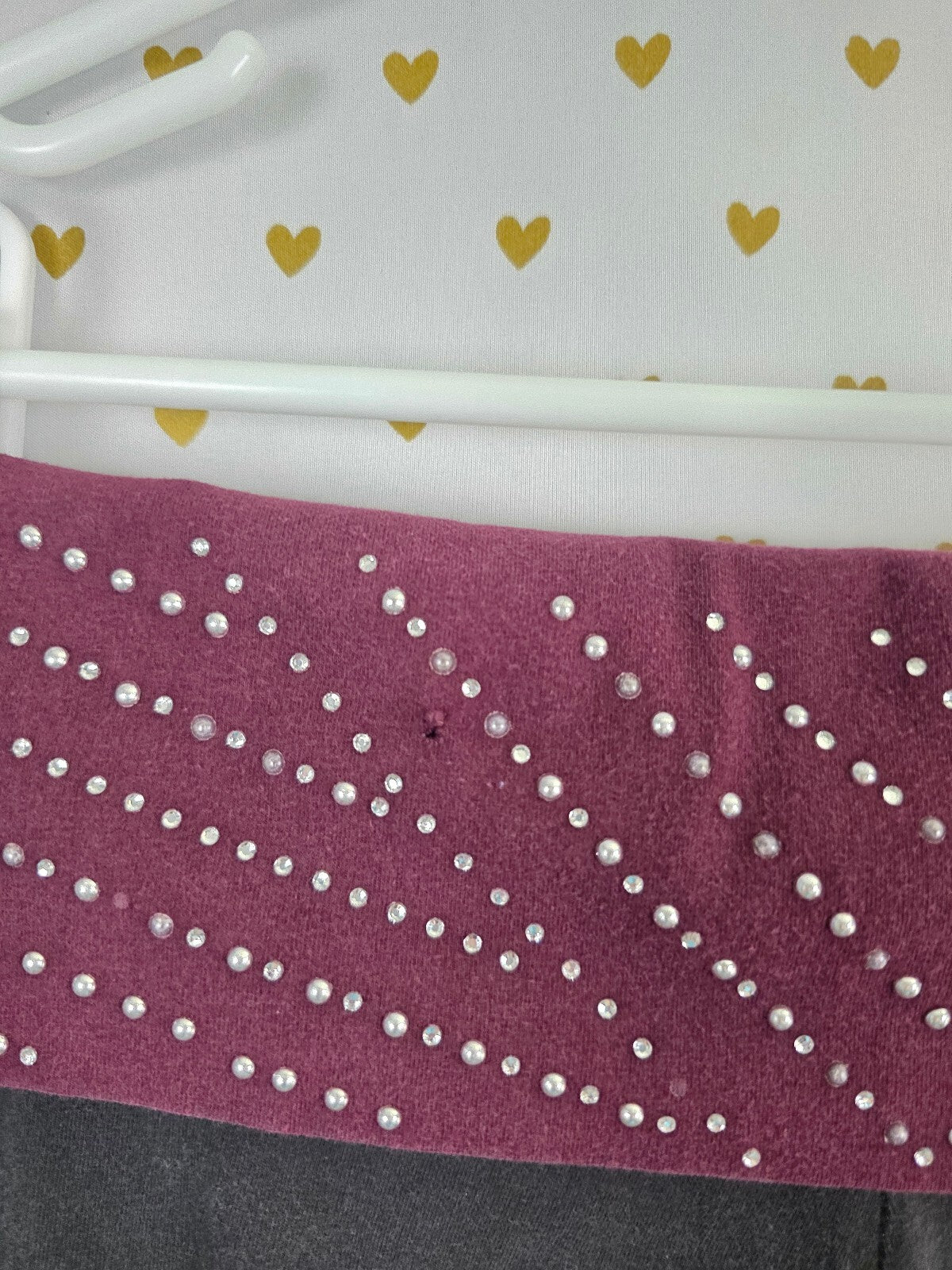Victorias Secret PINK Vintage Studded Bling Foldover Yoga pants Flare Medium