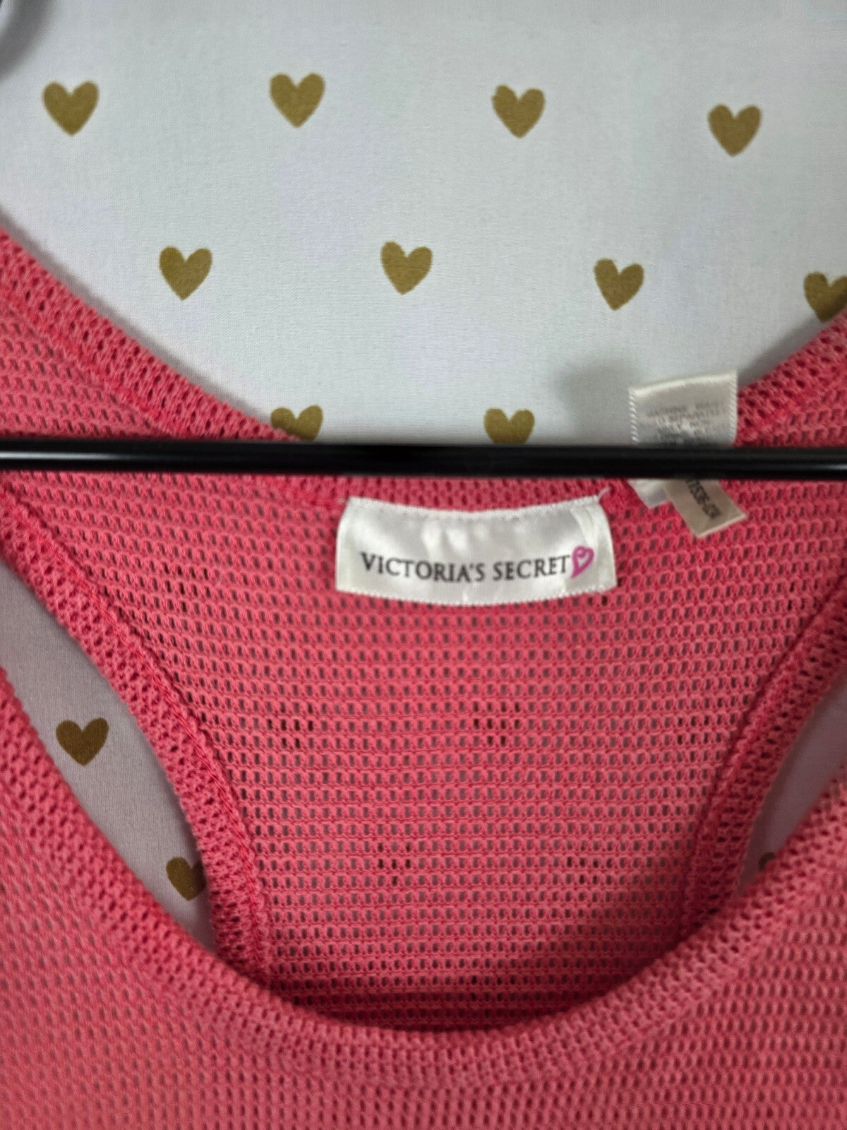 Victorias Secret Vintage Heart label Waffle Knit Babydoll Swing Dress Tank Small