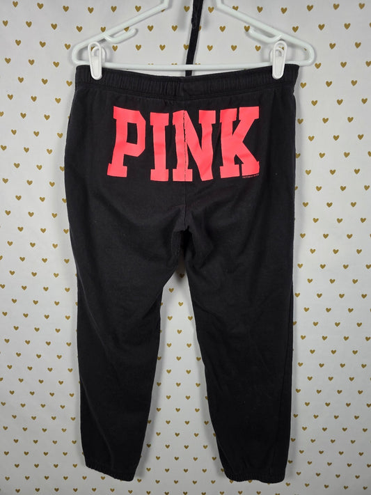 Victorias Secret PINK Logo butt Sweats SMALL Sleep Pants Pajama PJ Bottoms