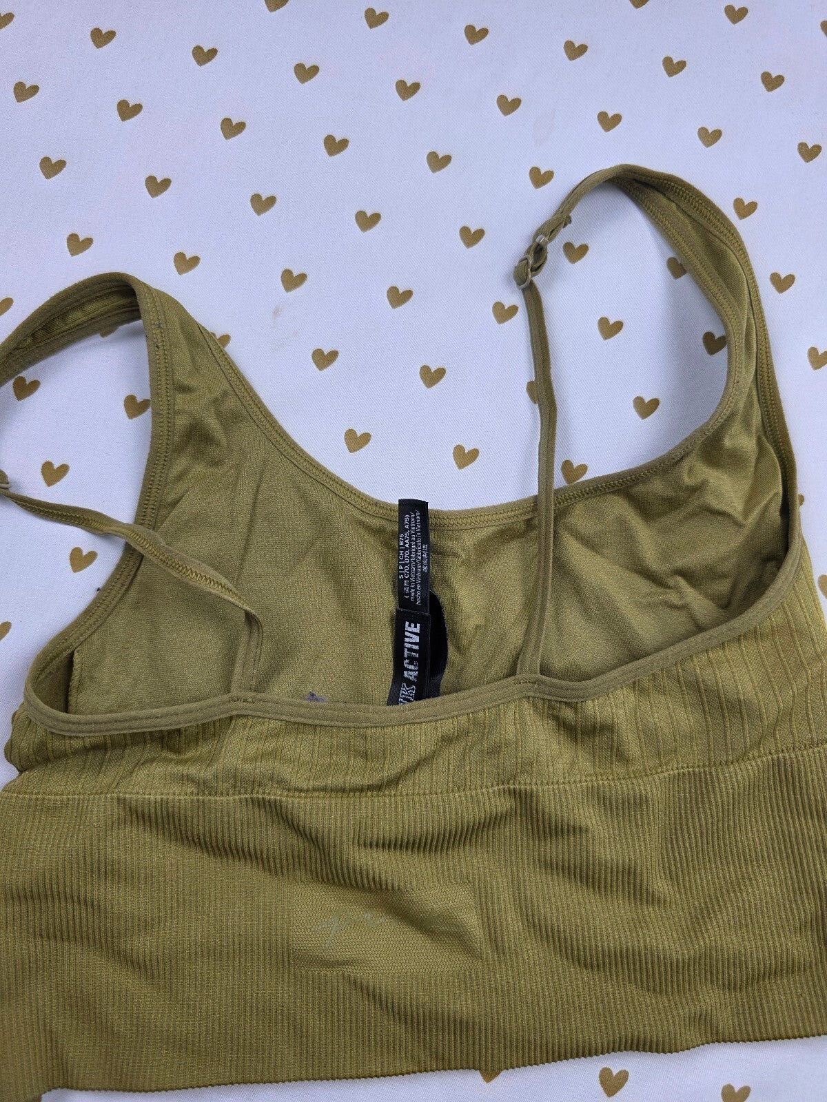 Victorias Secret Green Small Sports Bras Active Tank Tops Exercise Support