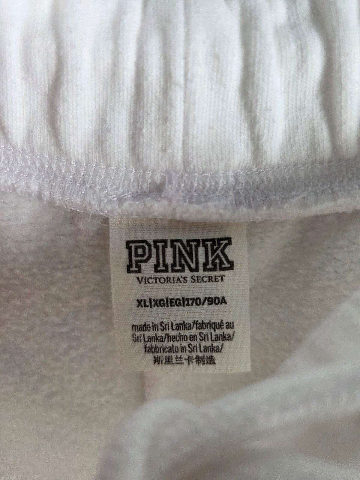 Victorias Secret Pink Rainbow Logo Sweat Shorts Hoodie Jacket SET XL XXL