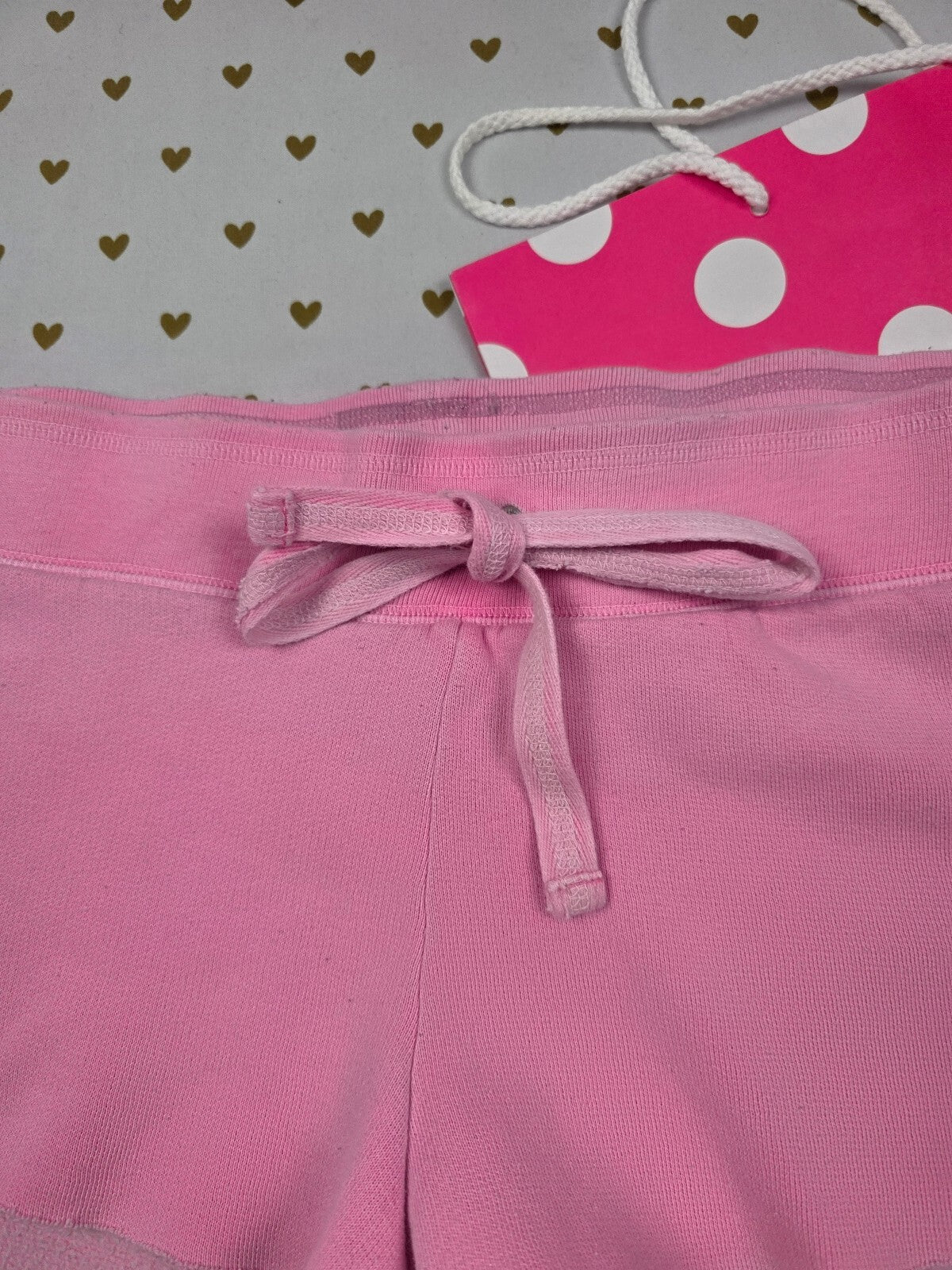 Victorias Secret PINK Vintage LOGO BUTT Y2k Medium University Booty Shorts Sweat